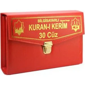 Kur'An-I Kerim 30 Cüz Hatim Seti (Rahle Boy - Çantalı) (Kolay Okunuşlu Bilgisayar Hatlı)