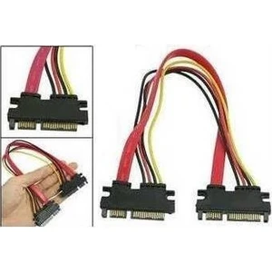 4618 15+7pin Hdd Harddisk Sata Data Power Uzatma Ek Kablosu 30 cm