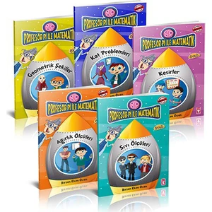 Profesör Pi İle Matematik Dizisi -2 (5 Kitap) - Birsen Ekim - Birsen Ekim Özen