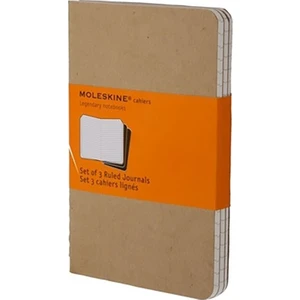 Cahier 3'Lü Defter Cep Boy Çizgili Kraft