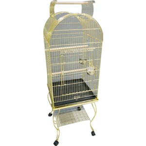 Sehpalı Papağan Kafesi Pirinç