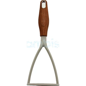 Wooden Plastik Patates Ezici Kahverengi