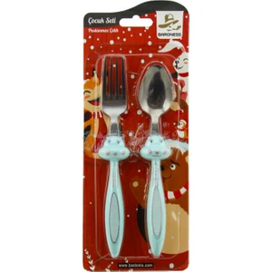 Barones Mama Çatal Kaşık Seti - Mavi
