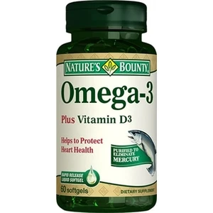 Natures Bounty Omega 3 D Vitaminli 60 Kapsül