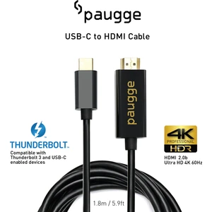 4K 60Hz HDR HDCP 2.2 Destekli USB C to HDMI 2.0b Kablo