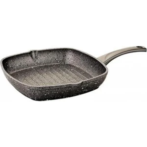 Oms Granit Grill Tava 28 x 28 cm Gri 3212000728GRİ