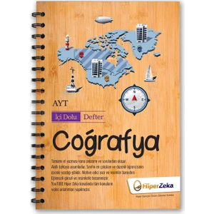 Hiper Zeka Yayınları İçi Dolu Defter YKS - AYT Coğrafya
