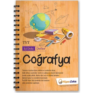 Hiper Zeka Yayınları İçi Dolu Defter YKS - TYT Coğrafya