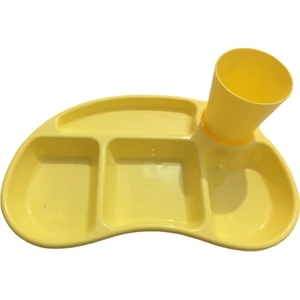 Sarı Tabldot Tabak-Bardak