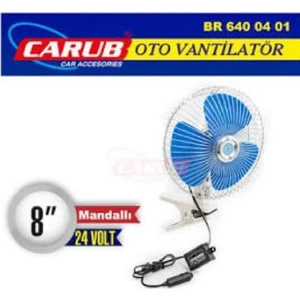 Carub Vantilatör 8'' 24V Mandallı