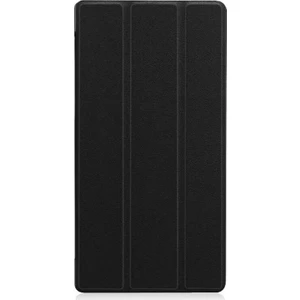 Lenovo Tab 4 7 TB-7504 Tablet Delüx Leather Serisi Standlı Kılıf - Siyah