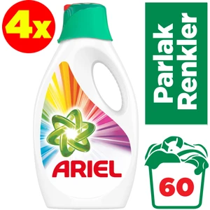 Sıvı Çamaşır Deterjanı Parlak Renkler 15 Yıkama 4'lü Paket