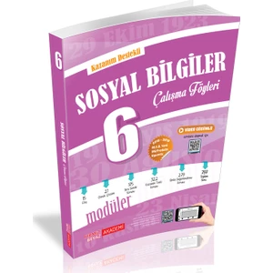 Kırmızı Beyaz Yayınlar Kazanım Destekli Sosyal Bilgiler Çalışma Föyleri 6.Sınıf