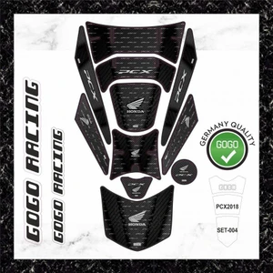 PCX 125 2018 Tank Pad Sticker Seti 11 Kırmızı