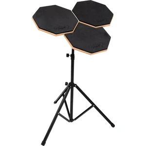 Bateri Drum Pratik Çalışma Pedi ve Standı + Baget 3'lü
