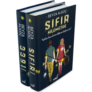 İndigo Kitap Beyza Alkoç İmzalı Ciltli Roman Seti – Sıfır ve 3391 Kilometre Uzak Aşk Hikayesi, 2'li Özel Koleksiyon