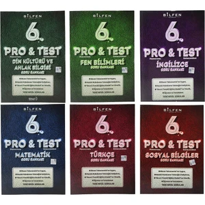 Bilfen Yayınları 6. Sınıf Pro & Test Soru Bankası Seti 6 Kitap