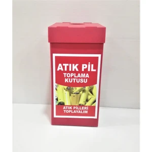 Nok Pil Atık Kutusu Baskılı