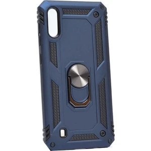 Tekno Grup Samsung Galaxy M10 Kılıf Yüzüklü Standlı Ultra Korumalı Manyetik Vega Kapak-Lacivert