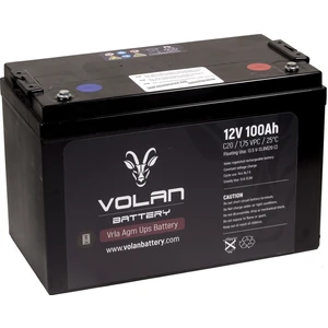 Volan Battery 12 Volt 100 Ah (Amper) Kuru Akü