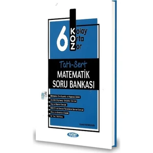 Kurmay Yayınları 6.Sınıf Tatlı-Sert Matematik Soru Bankası-2020