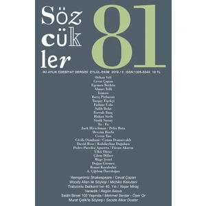 Sözcükler Dergisi Eylül-Ekim 2019   Sayı: 81