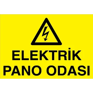 Canis Etiket Elektrik Pano Odası Pvc-Leksan
