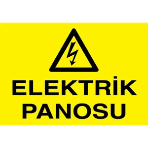 Canis Etiket Elektrik Panosu Sticker-Folyo