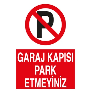 Canis Etiket Garaj Kapısı Park Etmeyiniz Sticker-Folyo