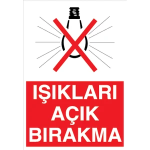 Canis Etiket Işıkları Açık Bırakma Sticker-Folyo
