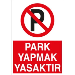 Canis Etiket Park Yapmak Yasaktır Sticker-Folyo