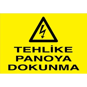 Canis Etiket Tehlike Panoya Dokunma Sticker-Folyo