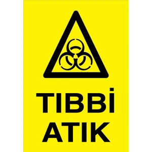 Canis Etiket Tıbbi Atık Sticker-Folyo