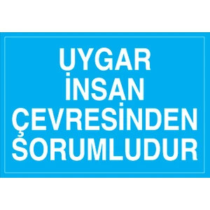 Canis Etiket Uygar Insan Çevresinden Sorumludur Pvc-Leksan