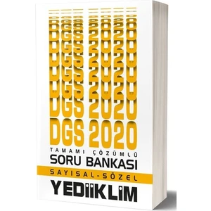 Yediiklim Yayınları 2020 ALES Sayısal-Sözel Tamamı Çözümlü Soru Bankası