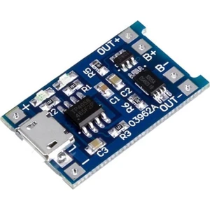 1A Tp4056 Lityum Pil Şarj Devresi Micro Usb - Akım Korumalı