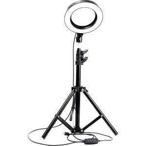 10" Kuaför Makyaj Youtube Çekimleri Ring Light Sürekli 10 Inç Işık 2m Stand