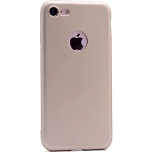 Tekno Grup Apple iPhone 7 Kılıf Ultra İnce Mat Silikon - Gold