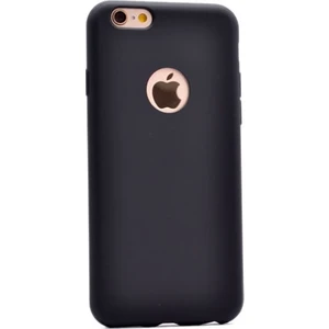 Tekno Grup Apple iPhone 6 Plus Ultra İnce Mat Silikon - Siyah + Nano Ekran Koruyucu
