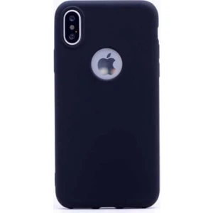 Tekno Grup Apple iPhone Xs Mat Premium Silikon Kılıf - Siyah + Full Body Ekran Koruyucu