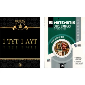 Çap Yayınları 10. Sınıf Matematik Fen Lisesi Soru Bankası + Deneme