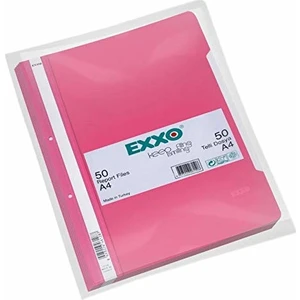 Pp Telli Dosya A4 Pembe 50'li