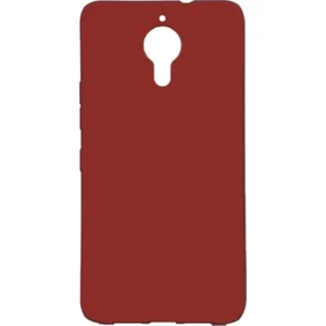 Tekno Grup General Mobile Gm 5 Plus Mat Premium Silikon Kılıf - Bordo + Nano Ekran Koruyucu