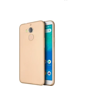 Tekno Grup General Mobile Gm 8 Mat Premium Silikon Kılıf - Gold