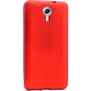 Tekno Grup General Mobile One 4G Mat Premium Silikon Kılıf - Kırmızı