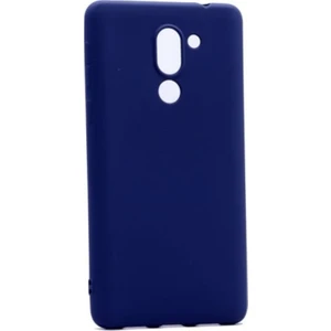 Tekno Grup Huawei Gr5 2017 Mat Premium Silikon Kılıf - Lacivert + Cam Ekran Koruyucu