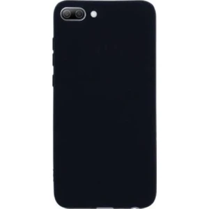 Tekno Grup Huawei Honor 10 Mat Premium Silikon Kılıf - Siyah + Cam Ekran Koruyucu