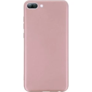 Tekno Grup Huawei Honor 10 Mat Premium Silikon Kılıf - Rose + Cam Ekran Koruyucu