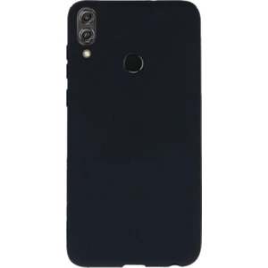 Tekno Grup Huawei Honor 8X Mat Premium Silikon Kılıf - Siyah + Cam Ekran Koruyucu