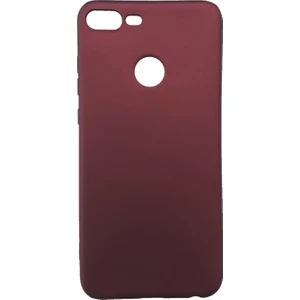 Tekno Grup Huawei Honor 9 Lite Mat Premium Silikon Kılıf - Bordo + Cam Ekran Koruyucu